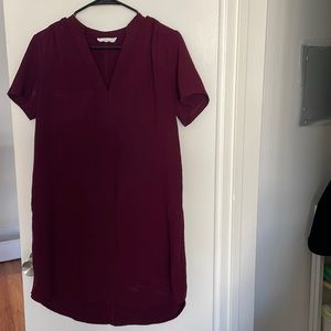 Maroon Lush Shift dress